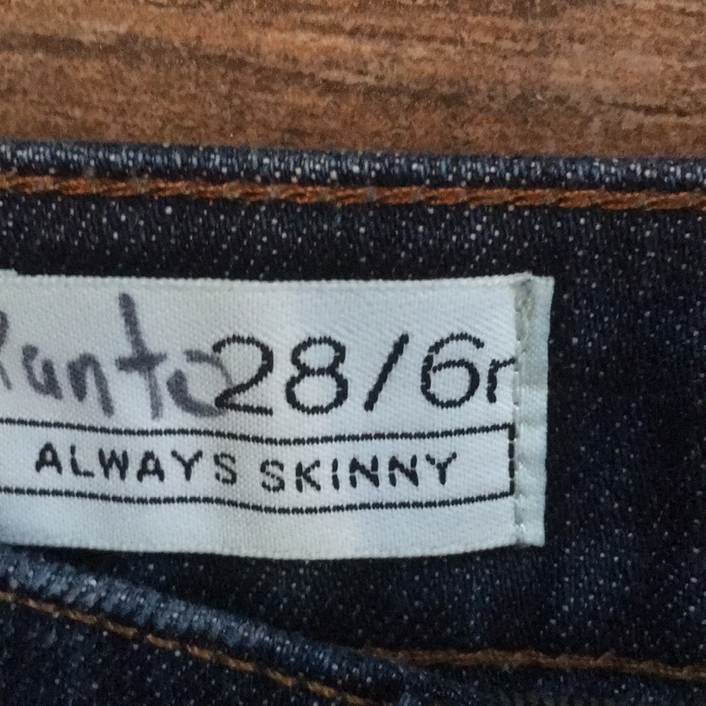GAP Always Skinny Dark Jeans, Size 28/6r. - Picture 4 of 6